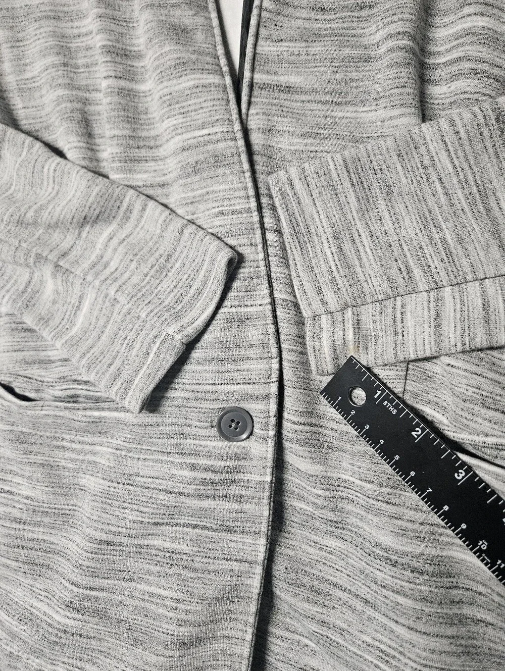 Banana Republic Gray Knit Blazer Jacket